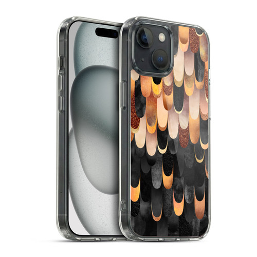 Elisabeth Fredriksson Sparkles Copper And Black Soft Gel Case for Apple iPhone 15 & MagSafe