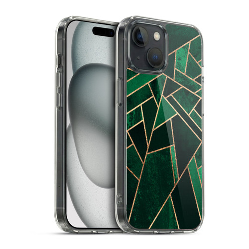 Elisabeth Fredriksson Sparkles Emerald Night Soft Gel Case for Apple iPhone 15 & MagSafe