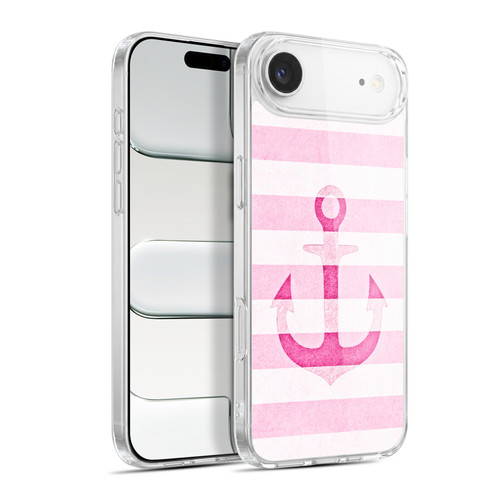 Monika Strigel Vintage Anchors Pink Soft Gel Case for Apple iPhone 17 Air
