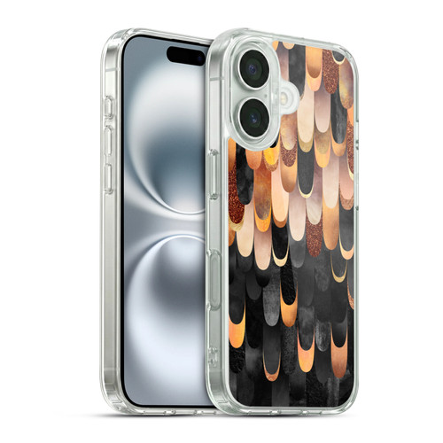 Elisabeth Fredriksson Sparkles Copper And Black Soft Gel Case for Apple iPhone 16 & MagSafe