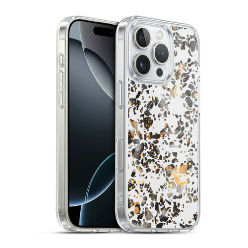 Elisabeth Fredriksson Sparkles Gold Speckled Terrazzo Soft Gel Case for Apple iPhone 16 Pro & MagSafe