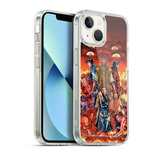 Justice League DC Comics Teen Titans Comic Art #4 Sons Of Trigon Soft Gel Case for Apple iPhone 13