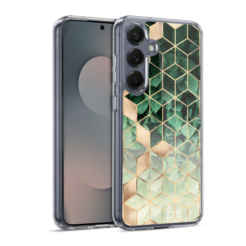 Elisabeth Fredriksson Sparkles Leaves And Cubes Soft Gel Case for Samsung Galaxy S25 & MagSafe