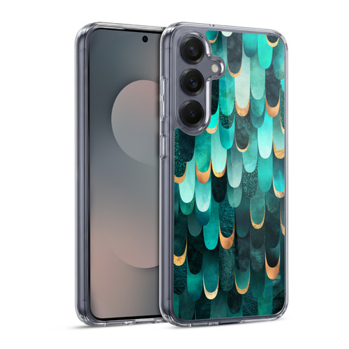 Elisabeth Fredriksson Sparkles Turquoise Soft Gel Case for Samsung Galaxy S25 & MagSafe