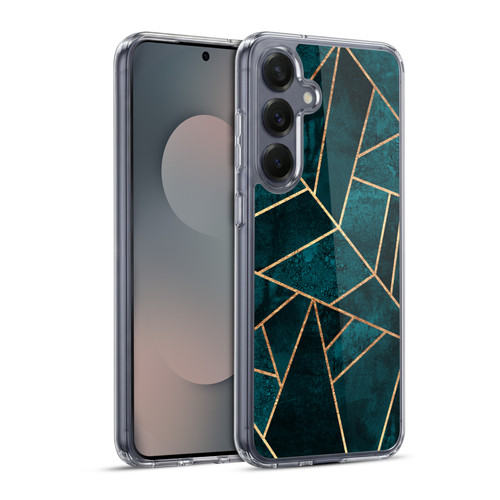 Elisabeth Fredriksson Sparkles Deep Teal Stone Soft Gel Case for Samsung Galaxy S25+ & MagSafe