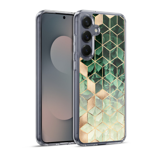 Elisabeth Fredriksson Sparkles Leaves And Cubes Soft Gel Case for Samsung Galaxy S25+ & MagSafe