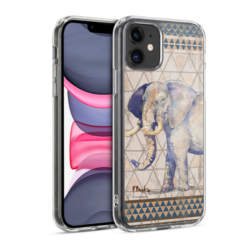 Paul Brent Animals Tribal Elephant Soft Gel Case for Apple iPhone 11