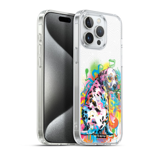 P.D. Moreno Drip Art Cats And Dogs Dalmatian Soft Gel Case for Apple iPhone 15 Pro Max & MagSafe