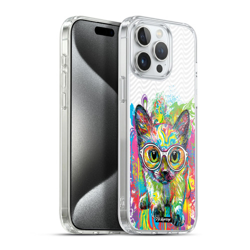 P.D. Moreno Drip Art Cats And Dogs Kitten Colourful Soft Gel Case for Apple iPhone 15 Pro Max & MagSafe