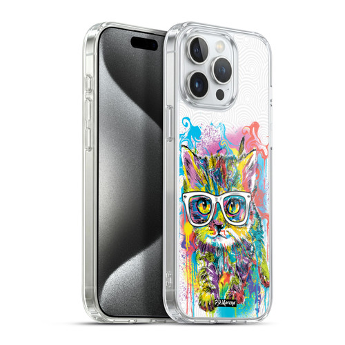 P.D. Moreno Drip Art Cats And Dogs Kitten Walk Soft Gel Case for Apple iPhone 15 Pro Max & MagSafe