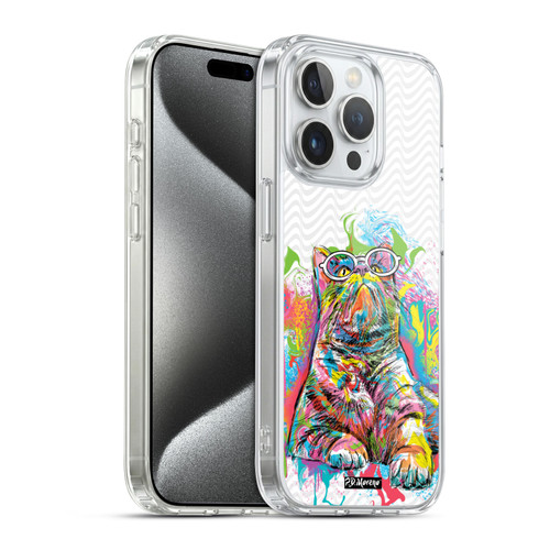 P.D. Moreno Drip Art Cats And Dogs Kitten Up Soft Gel Case for Apple iPhone 15 Pro & MagSafe