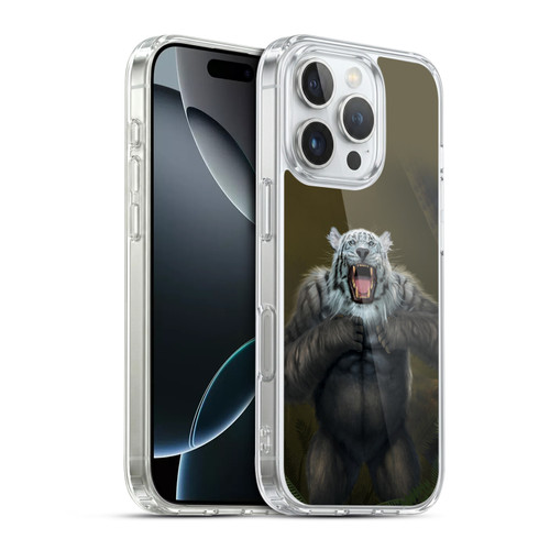 Vincent Hie Animals Tiger Gorilla Soft Gel Case for Apple iPhone 16 Pro & MagSafe