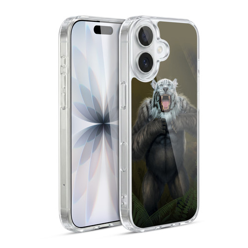 Vincent Hie Animals Tiger Gorilla Soft Gel Case for Apple iPhone 17