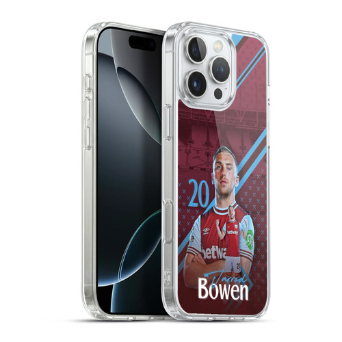 West Ham United FC 2024/25 First Team Jarrod Bowen Soft Gel Case for Apple iPhone 16 Pro Max & MagSafe