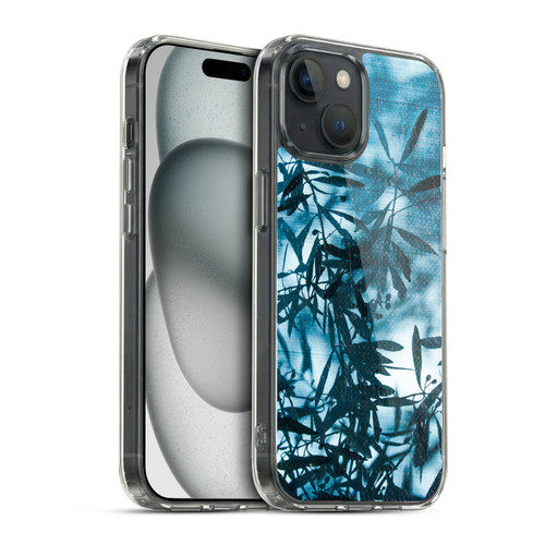 PLdesign Flowers And Leaves Olive Tree Silhouette Soft Gel Case for Apple iPhone 15 & MagSafe