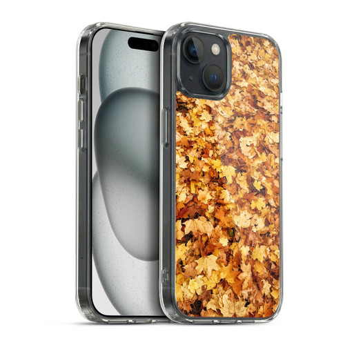 PLdesign Flowers And Leaves Fall Maple Soft Gel Case for Apple iPhone 15 Plus & MagSafe