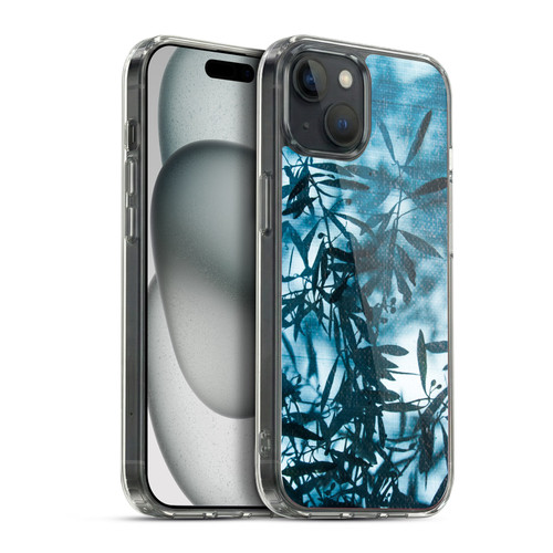 PLdesign Flowers And Leaves Olive Tree Silhouette Soft Gel Case for Apple iPhone 15 Plus & MagSafe