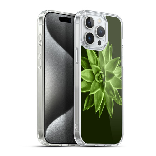 PLdesign Flowers And Leaves Echeveria Agavoides Soft Gel Case for Apple iPhone 15 Pro Max & MagSafe
