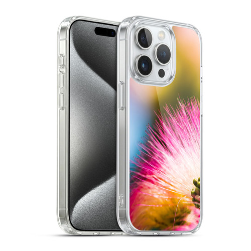 PLdesign Flowers And Leaves Silk Tree Soft Gel Case for Apple iPhone 15 Pro & MagSafe