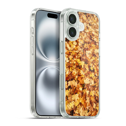 PLdesign Flowers And Leaves Fall Maple Soft Gel Case for Apple iPhone 16 Plus & MagSafe