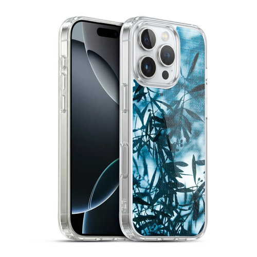 PLdesign Flowers And Leaves Olive Tree Silhouette Soft Gel Case for Apple iPhone 16 Pro & MagSafe