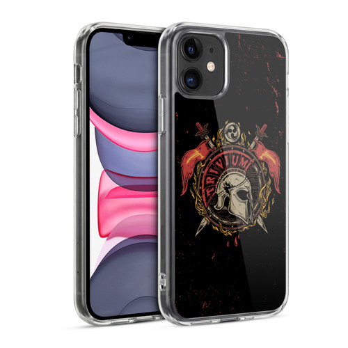 Trivium Graphics Knight Helmet Soft Gel Case for Apple iPhone 11