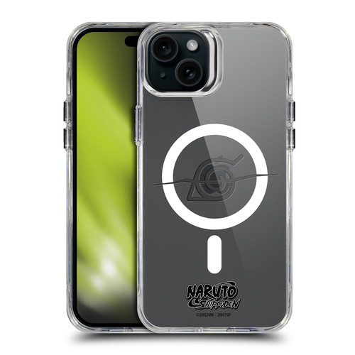 Naruto Shippuden Characters & Icons Itachi Headband SHOCKPROOF BUMPER CASE COMPATIBLE WITH Apple iPhone 15 Plus & MAGSAFE