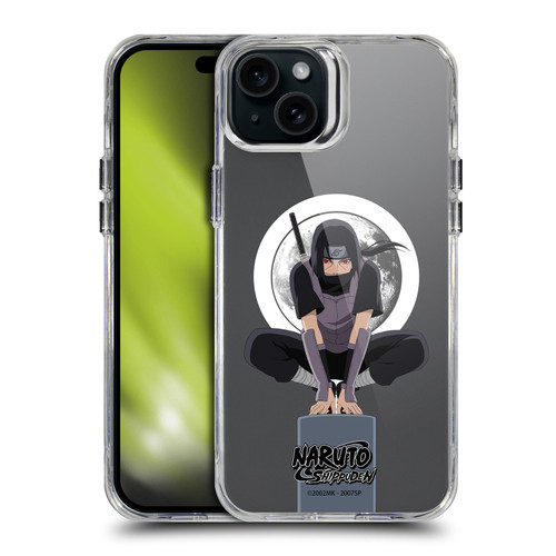 Naruto Shippuden Characters & Icons Itachi Uchiha Moon SHOCKPROOF BUMPER CASE COMPATIBLE WITH Apple iPhone 15 Plus & MAGSAFE