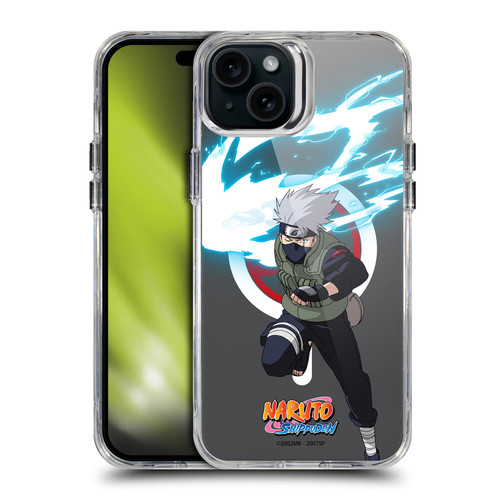 Naruto Shippuden Characters & Icons Kakashi Hatake SHOCKPROOF BUMPER CASE COMPATIBLE WITH Apple iPhone 15 Plus & MAGSAFE