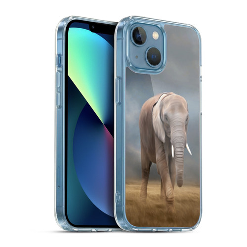 Simone Gatterwe Assorted Designs Elephant Tour Soft Gel Case for Apple iPhone 13 Mini & MagSafe