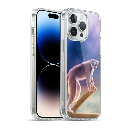 Simone Gatterwe Assorted Designs Ring-Tailed Lemur Soft Gel Case for Apple iPhone 14 Pro Max & MagSafe