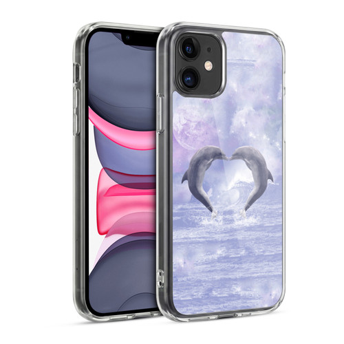 Simone Gatterwe Dolphins Kisses Soft Gel Case for Apple iPhone 11