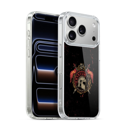 Trivium Graphics Knight Helmet Soft Gel Case for Apple iPhone 17 Pro