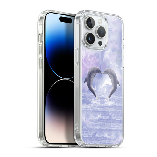 Simone Gatterwe Dolphins Kisses Soft Gel Case for Apple iPhone 13 Pro Max & MagSafe