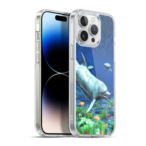 Simone Gatterwe Dolphins Underwater Soft Gel Case for Apple iPhone 13 Pro Max & MagSafe