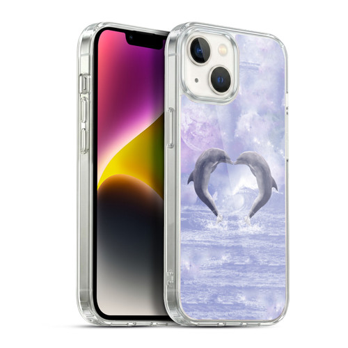 Simone Gatterwe Dolphins Kisses Soft Gel Case for Apple iPhone 14