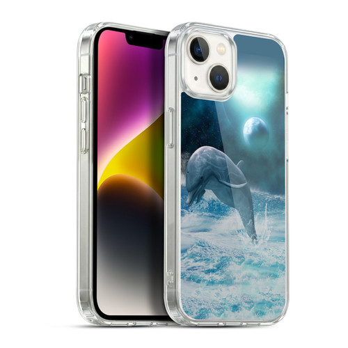 Simone Gatterwe Dolphins Freedom Soft Gel Case for Apple iPhone 14 Plus & MagSafe