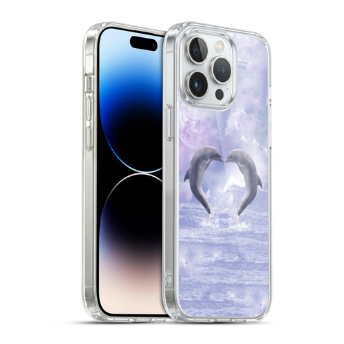 Simone Gatterwe Dolphins Kisses Soft Gel Case for Apple iPhone 14 Pro Max & MagSafe