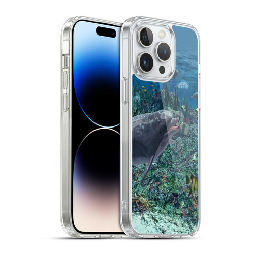 Simone Gatterwe Dolphins Reef Play Soft Gel Case for Apple iPhone 14 Pro Max & MagSafe