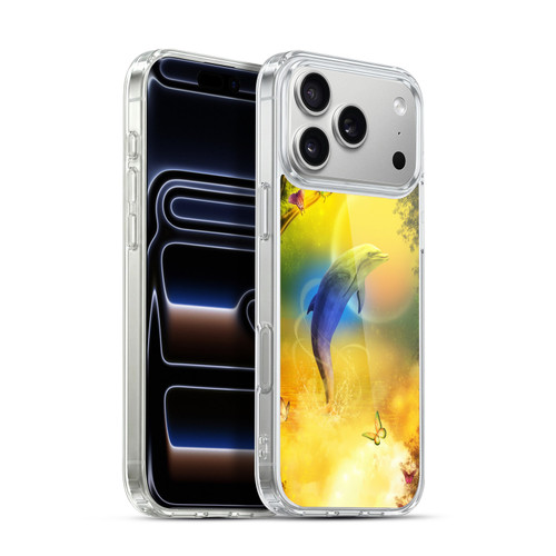 Simone Gatterwe Dolphins Colorful Dolphin Soft Gel Case for Apple iPhone 17 Pro Max
