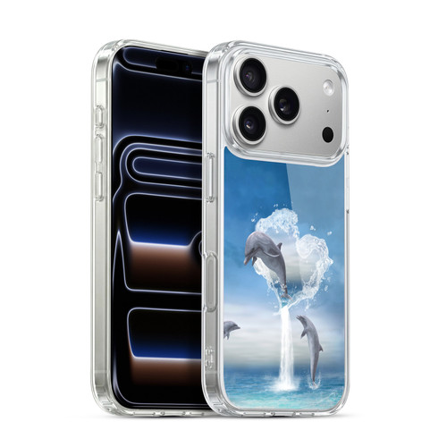 Simone Gatterwe Dolphins Lovers Soft Gel Case for Apple iPhone 17 Pro