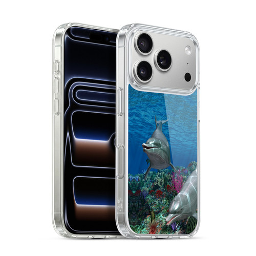 Simone Gatterwe Dolphins Twins Soft Gel Case for Apple iPhone 17 Pro