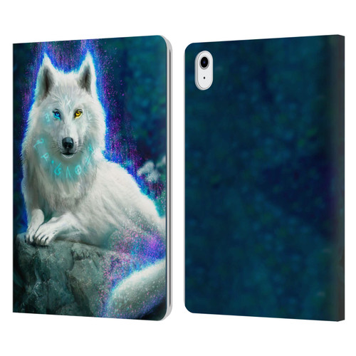 Anthony Christou Fantasy Art White Wolf Leather Book Wallet Case Cover For Apple iPad Air 11 2020/2022/2024/2025