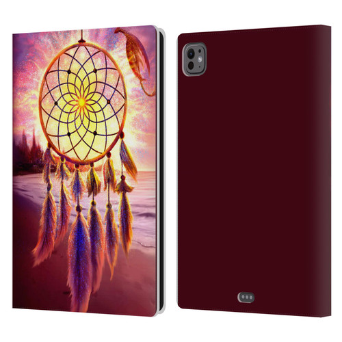 Anthony Christou Fantasy Art Beach Dragon Dream Catcher Leather Book Wallet Case Cover For Apple iPad Pro 11 M4/M5 2024/2025