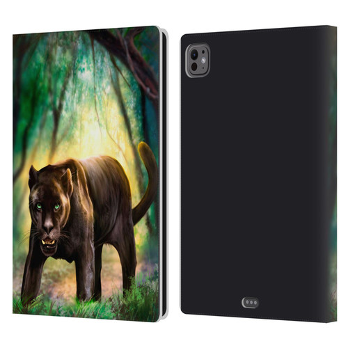 Anthony Christou Fantasy Art Black Panther Leather Book Wallet Case Cover For Apple iPad Pro 11 M4/M5 2024/2025