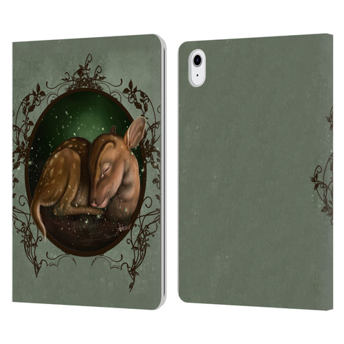 Ash Evans Animals Foundling Fawn Leather Book Wallet Case Cover For Apple iPad Air 11 2020/2022/2024/2025