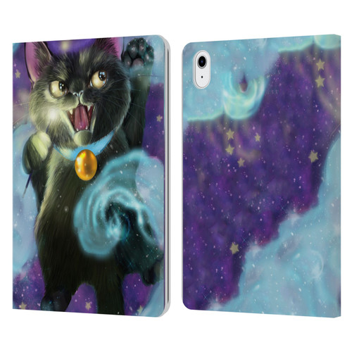 Ash Evans Black Cats Poof! Leather Book Wallet Case Cover For Apple iPad Air 11 2020/2022/2024/2025