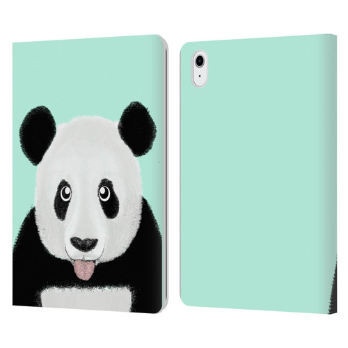 Barruf Animals The Cute Panda Leather Book Wallet Case Cover For Apple iPad Air 11 2020/2022/2024/2025