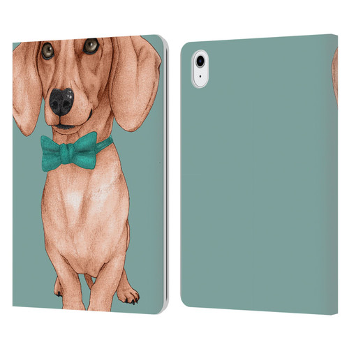Barruf Dogs Dachshund, The Wiener Leather Book Wallet Case Cover For Apple iPad Air 11 2020/2022/2024/2025