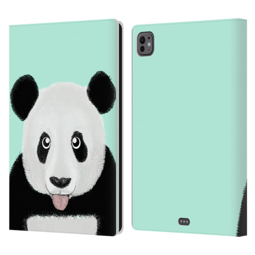 Barruf Animals The Cute Panda Leather Book Wallet Case Cover For Apple iPad Pro 11 M4/M5 2024/2025